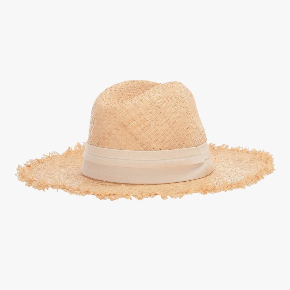 Michael Stars Trilby Wide Brim Boater Straw Hat
